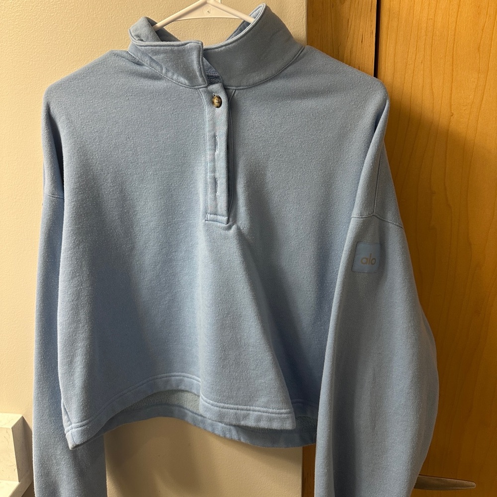 ALO Yoga Blue Sweatshirt